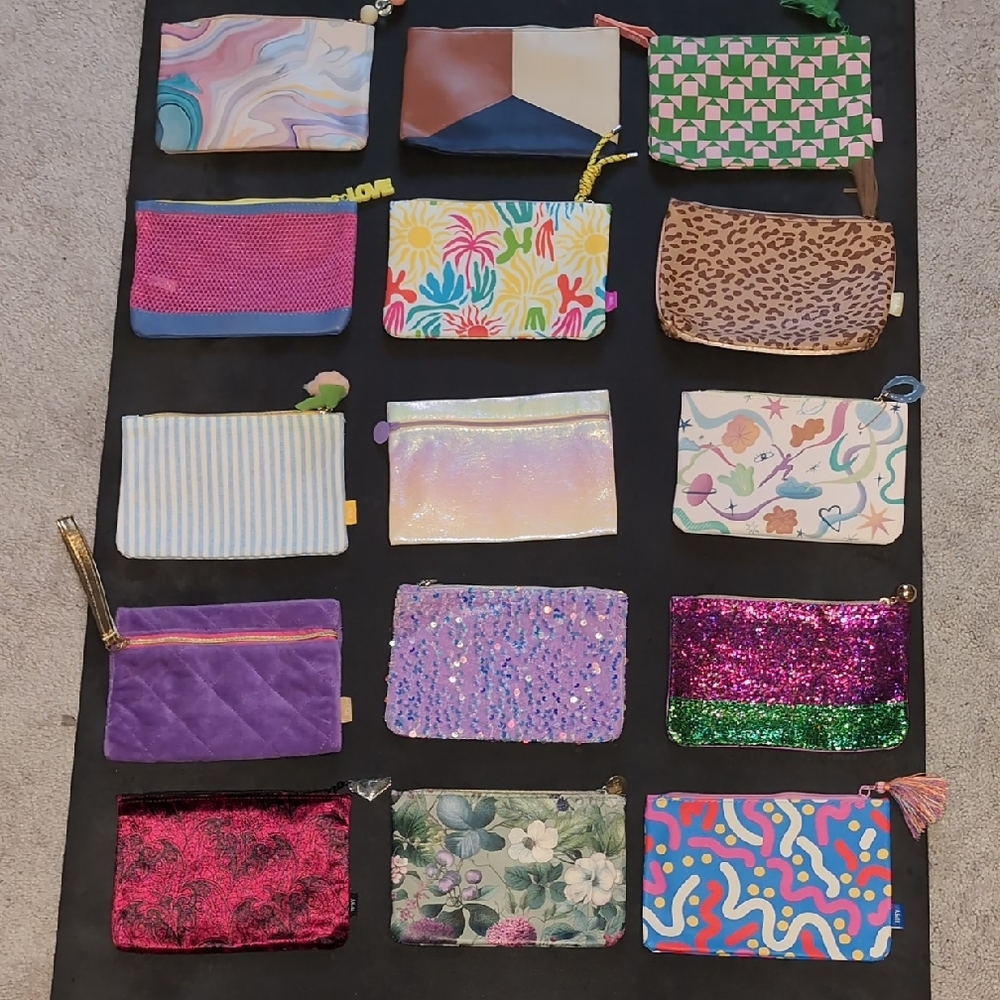 Ipsy Colorful Cosmetic Bag Collection
